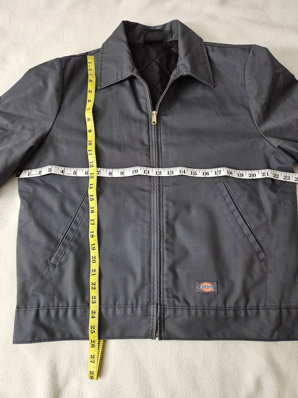 Dickies Dark Gray Zip-Front Insulated Work Jacket